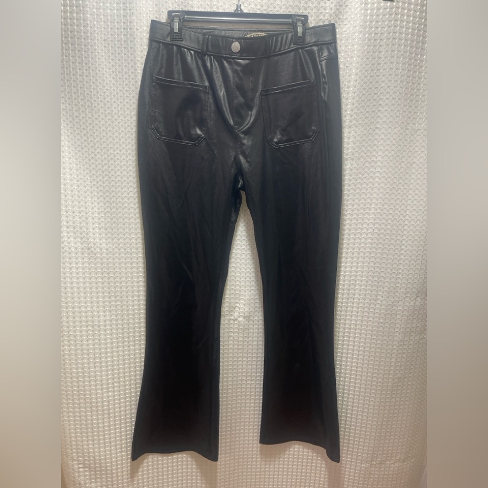 THRILL Premium Quality Faux Leather Flare Pants – Women’s Plus Size 1X